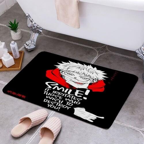 Best Anime Quotes Yuji Anti-slip Doormat Vacuuming Water Absorbing Kitchen Bedroon Bath Floor Mats Home Entrance Home Decora