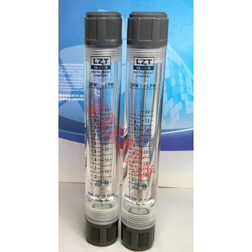 Lzt-15g pipe type liquid flowmeter 0.1~1GPM, water flowmeter 0.5~4LPM 4 minutes internal wire