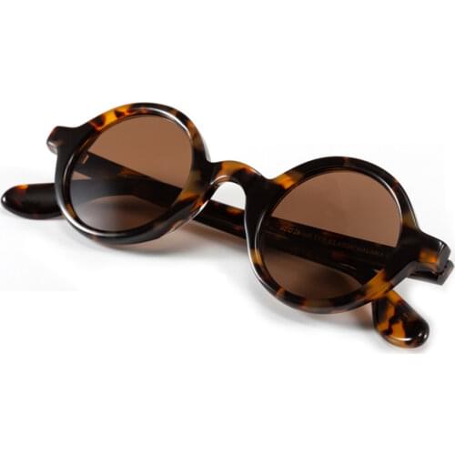 Johnny Depp Retro-Vintage Round Prince Sunglasses UV400Women Men Polarized Nightvision Goggles 42 46 for Prescription Design Box