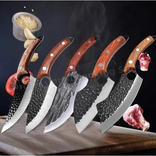 Hand-forged stainless steel deboning knife fish slicing knife kitchen knife meat cleaver household cooking knife