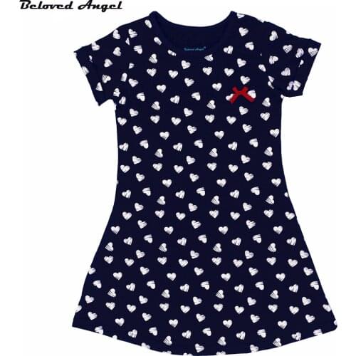 Beloved Angel 1 - 13 Year Girls Dresses New Clothes 100% Cotton Summer Kids Frocks Fashion Style Princess DressY4s6QZ85lw