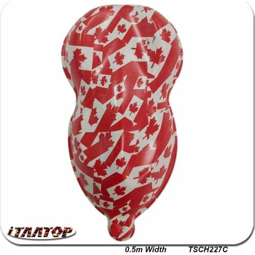 ITAATOP Wtp Film TSCH227C 0.5M * 2/10/20M Cartoon Flag Hydro Dipping Film