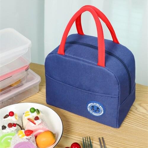 Portable Lunch Bag Thermal Insulated Box Tote Women Kids Bento Pouch School Food Storage Container Travel Picnic Cooler Bags New