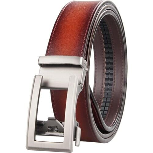Belt Male Mens belt Leather Strap luxury brand Automatic Buckle Belts For Men Belts Adjustable Belt