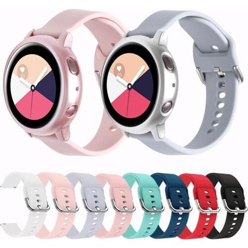 Strap For Samsung Galaxy Watch Active 2 40mm 44mm Band With Protector Case for Galaxy Watch Active2 Full coverage Bumper Cover