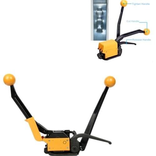 A333 flejadora Manual Sealless Steel Band Strapping Machine Metal Strapping Tools Tensioner for 13-19mm(1/2"-3/4")