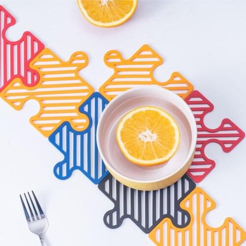 Silicone Coaster Placemat Stitchable Heat Resistant Pot Cup Pad Mat