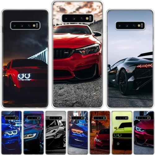 Blue Red Car Phone Case For Samsung Galaxy A51 A71 A50 A70 A80 A90 A01 A6 A7 A8 A10 A10S A20S A20E A30 A40 Plus Cover