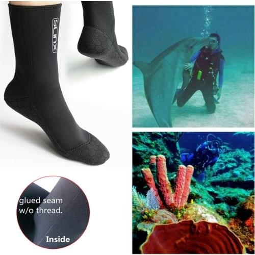 SLINX 3mm Swimming Boot Scuba Swimwear Wetsuit Neoprene Diving Socks Anti Scratches Warming Snorkeling Socks
