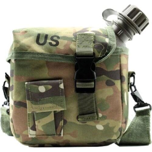 Sports Tactics 001 Military 2Qt Polymer Kettle Outdoor Mountaineering Iarge Capacity With Thermal Insulation Sleeve About 2L