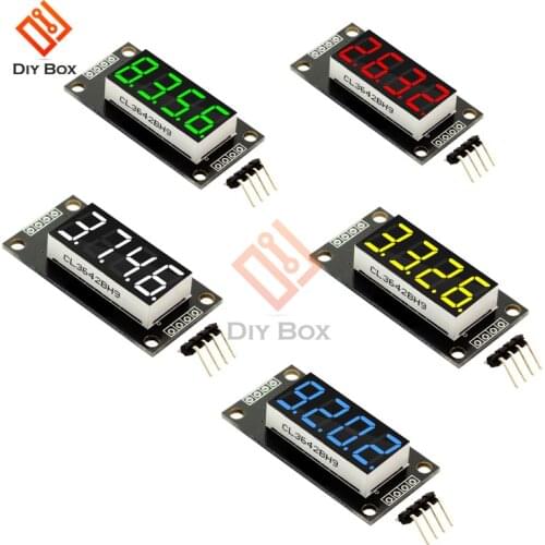 5pcs Colors 0.36" 4-Digit Digital Display Tube Decimal 7 Segments TM1637 LED Board For Arduino Red Green Yellow Blue White