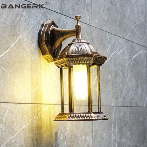 Vintage Outdoor Wall Light Waterproof LED Porch Lights Wall Sconce Lamp Garden Balcony Aisle Decor Aluminum Lighting Luminaire