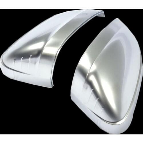 1Pair Car Side Mirror Housings Cap Full Replacement Fit For Audi A4 B9 2017 matt chrome Silver mirror case shell