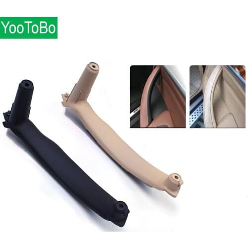 1Pcs Car Inner Door Panel Handle Pull Trim Cover For BMW E70 X5 E71 E72 X6 Door Handle SAV Car Accessories
