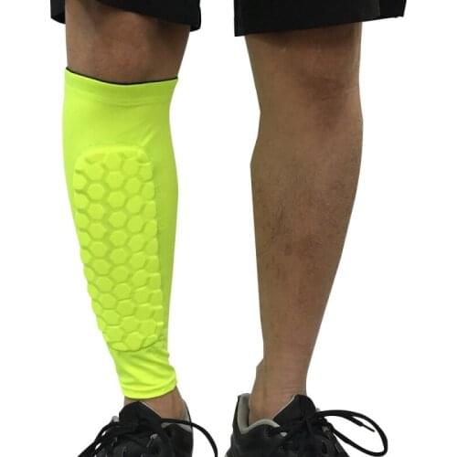 1pcs Sports Gym Football Protection Honeycomb Anti-crash Leg Calf Sleeve Compression Cycling Running and Jogging Leg warmers