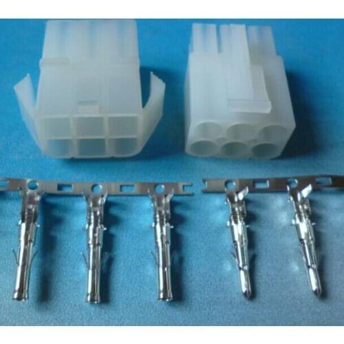 10/50/100sets EL 6.2mm 6P Big type EL6.2 Male Female Connector