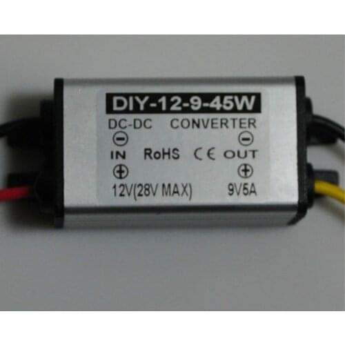 DC 12V 24V(11.5V-28V) TO 9V 5A 45W Waterproof DC Converter Regulator buck Module