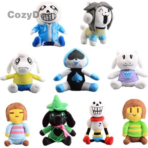 9 styles Undertale Plush Toy Doll Sans Asrie Toriel Temmie Lancer Ralsei Chara Frisk Temmie Figure plush toys Children Gift
