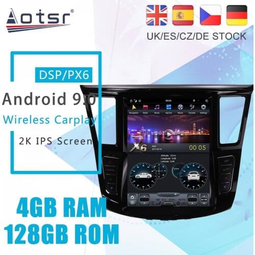 Android 9 128G PX6 Tesla Styel For Infiniti QX60 JX35 2012+ Auto Radio Stereo Car DVD Multimedia Player GPS Navigation Head unit