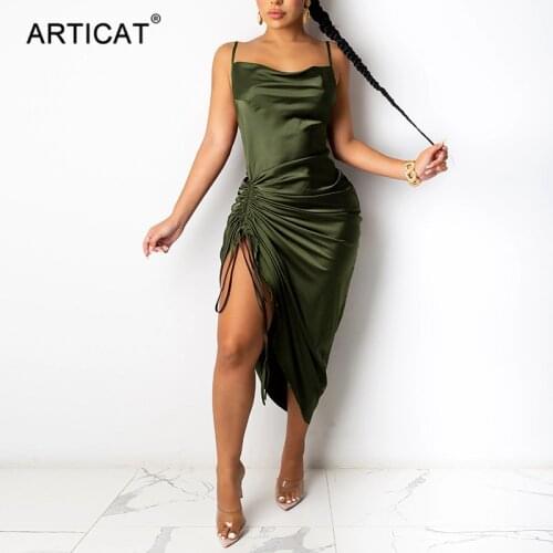 Зеленые летние платья ARTICAT China At AliExpress