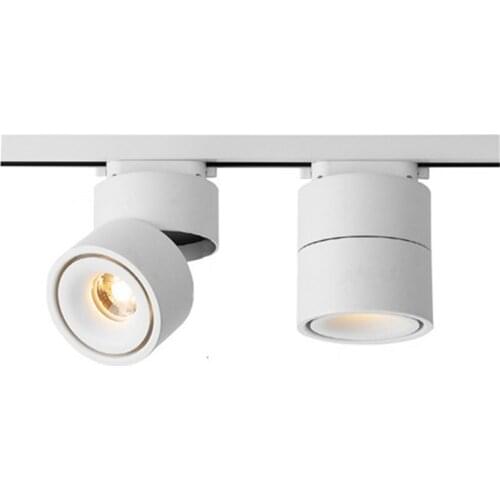 COB Track light 7W 12W 15W Ceiling Rail Track lamp lights Spot lights led 220v 110v for shop clothing Store