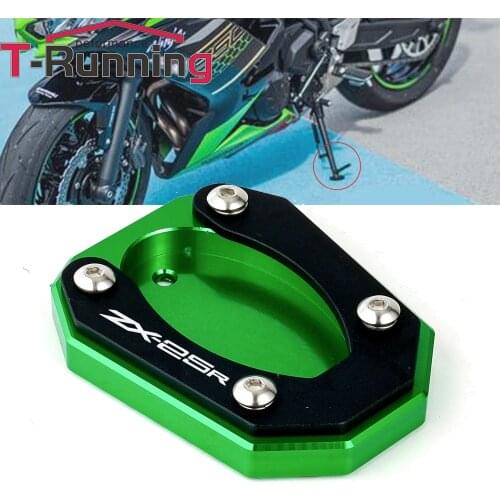 2020 2021 New for Kawasaki NINJA ZX-25R ZX25R Motorcycle Foot Side Stand Extension Enlarger Plate Pad Support CNC Accessories