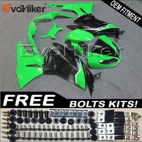 Motorcycle Fairing hull for ZX6R 2009 2010 2011 2012 green Black ZX 6R 09 10 11 12 ABS plastic motor Fairings kit Injection mold