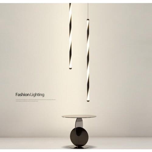 Minimalist Bedside Chandelier Nordic Modern Minimalist Living Room Background Wall Long Line Bar Counter Restaurant Chandelier