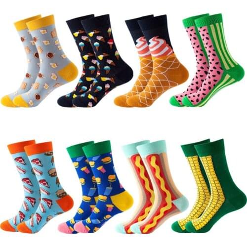 Fashion Ins Swimwear Women Hip Hop Length Stockings Autumn Winter Leisure Cartoon Cotton Sky Cycling Yoga Running Socks Camping