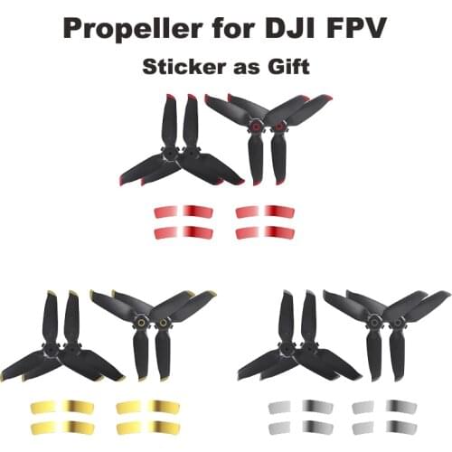 2 pairs 5328S Propeller for DJI FPV Combo Drone Three Leaves Propellers Quick Release Blade Props Noise Reduction Accessoires
