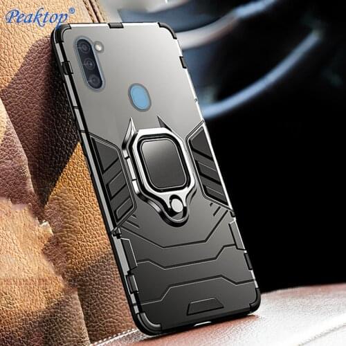 Shockproof Armor Case For Samsung Galaxy A11 Cases Stand Holder Magnetic Ring Phone Back Cover For Galaxy A11 Coque
