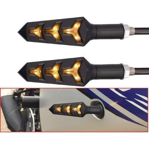 Motorcycle Signals Lamp Turn Signal Light Fishbone Flowing Water LED For Honda CB 300F 500F CBR600RR CBR929RR CBR954RR CB1000R