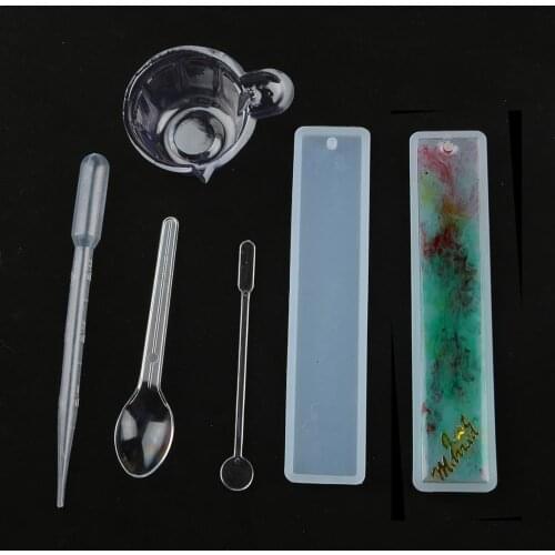 Silicone Reusable Mixing Measuring Cups Liquid Epoxy Resin Stirring Distribution Hobby Casting Jewelry Making DIY Tools