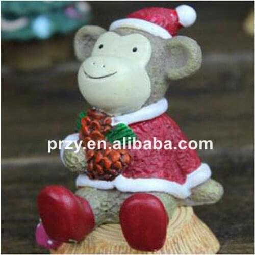 Silicone Critter monkey creative 3D Christmas ornament Christmas cake decoration mold DIY soap mold candle mold