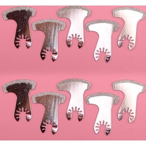 2sets/10pcs Universal Oscillating Multi Tool Diamond Segment Swing Grit Grout Saw Blade