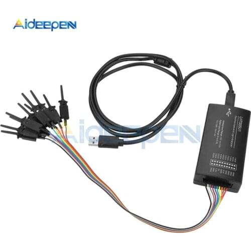 Virtual Oscilloscope Logic Analyzer LHT00SU1 Multi-Function Signal Generator I2C SPI CAN Uart with Clamp Line and USB Connector