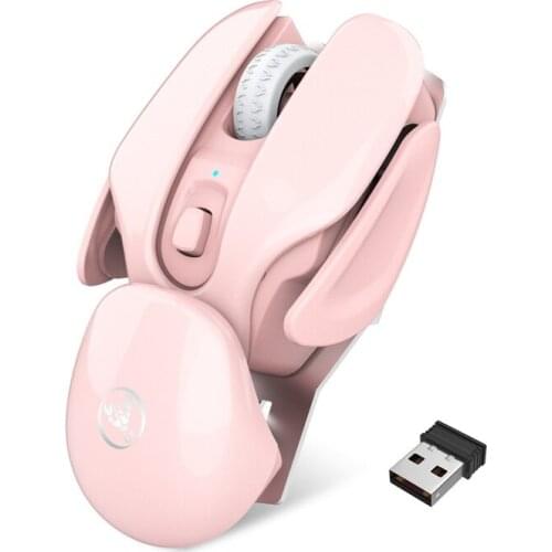 Premium solid color pink black couple gaming mouse mechanical gaming mouse