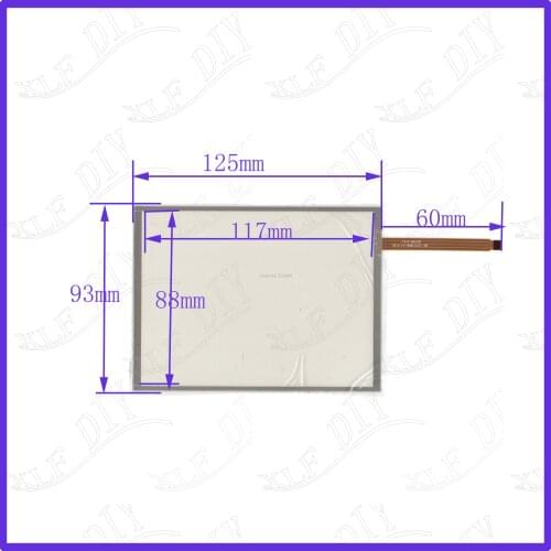 ZhiYuSun 5.7inch 4wire resistive touch panel 125*93mm Navigator screen 125mm*93mm this is compatible Soft screen