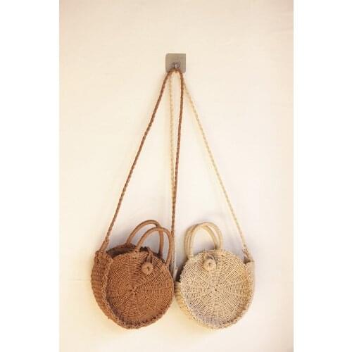28.5CM big Straw Bag Round Paper Rope Bag Holiday Bag a5288