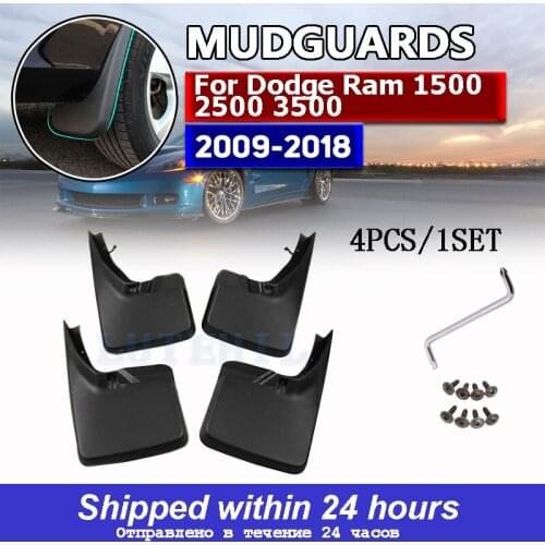 For Dodge Ram 1500 2500 3500 2009-2016 4PCS Brand New Splash Guar Mud Guards Mud Flaps Fender Car Styling Auto Accessories