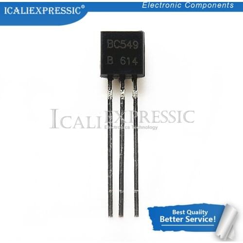 50PCS BC549B BC549 TO-92 100mA 30V 0.1A In Stock