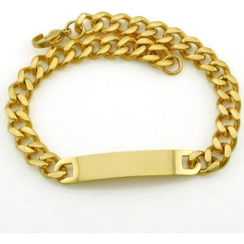 ATGO ID Bracelet Heart Tag 316L Stainless Steel Best Friends Fashion Women Wholesale Punk Rock Hip Hop BB083