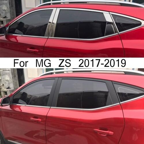 For MG ZS 2017-2019 High-quality Stainless Steel Car Window Decoration Strip Body Trim Anti-scratch Protection Car Styling