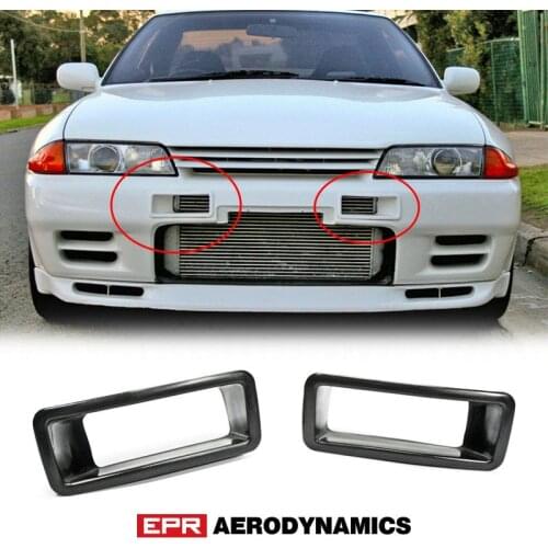 For Skyline R32 fiber glass Nis style N1 Bumper Racing unpainted Air Duct Intake Body Kit Trim