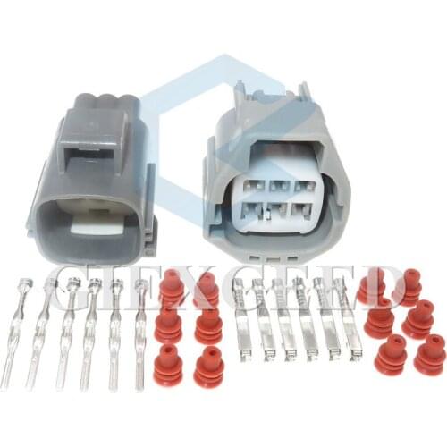 6 Pin 7282-5553-10 7283-5553-10 Electric Gasoline Pump Plug Waterproof Electronic Fuel Pump Assembly Wire Sockets