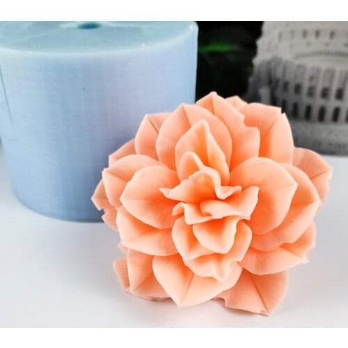 HC0290 PRZY Flowers Molds Silicone Rose Flower Mold Decoration Plant Soap Molds Candle Moulds Bouquet Making Mould