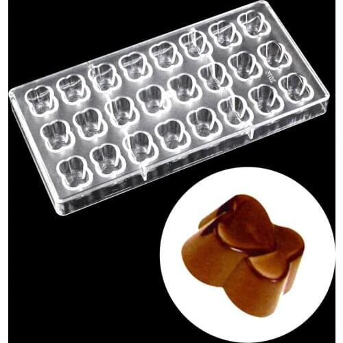 3D love shape Chocolate Mold Baking Polycarbonate Candy Maker Cake Mousse Mould kitchen DIY Fondant Tool Valentines Day