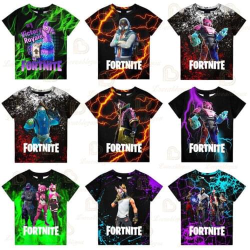 Fortnite Game Hero Victory 3d T-shirt Tshirt Boys Girls Harajuku Short Sleeve Tees Coat Kids T-shirt Teen Clothes