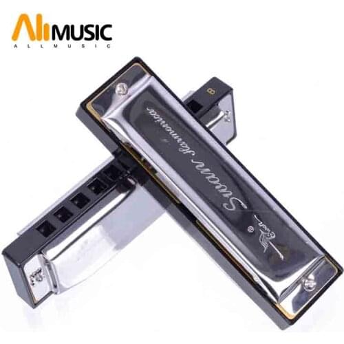 Harmonica SWAN SW1020-7T Bluesband 7 Piece Blues Harp Diatonic Harmonica Set w / Case + wipes