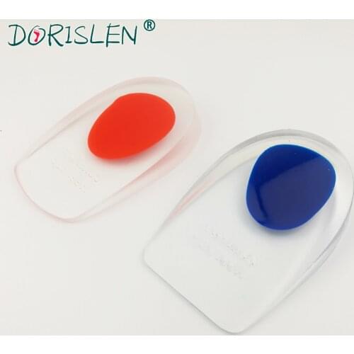 DORISLEN Gel Heel Cups For Plantar Fasciitis Support Massaging Pads